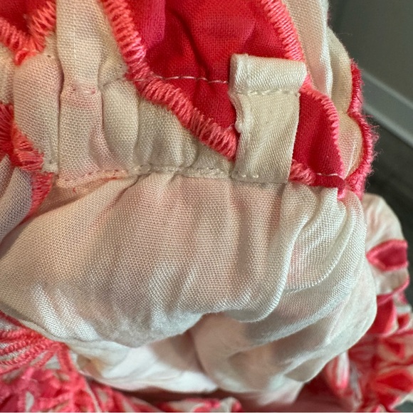 Embroidered Off the Shoulder Cotton Blend Top - Picture 9 of 12